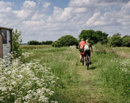 Zwei Radfahrer im Ochsenmoor