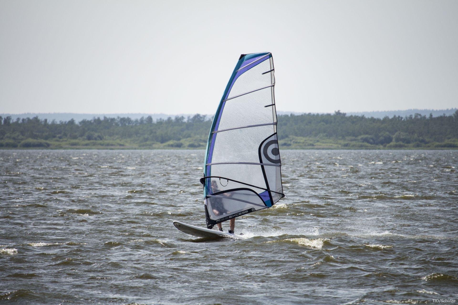 Surfer im Wind